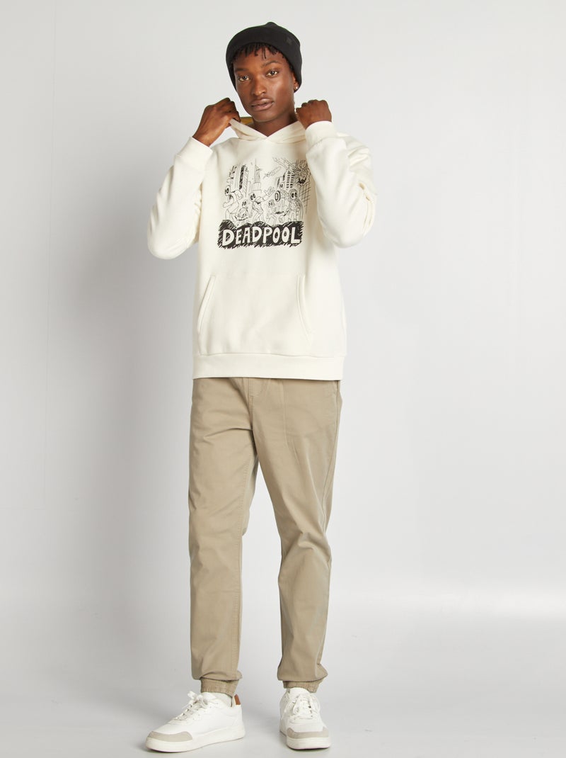 Felpa con cappuccio 'Marvel' BIANCO - Kiabi