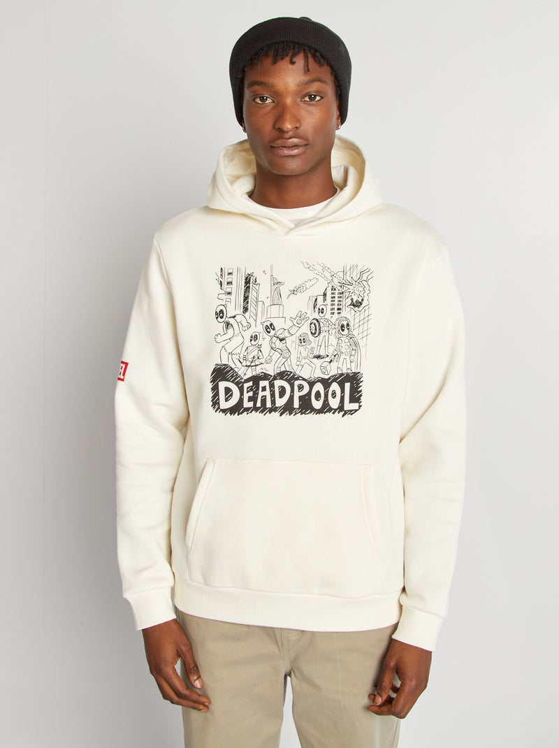 Felpa con cappuccio 'Marvel' BIANCO - Kiabi