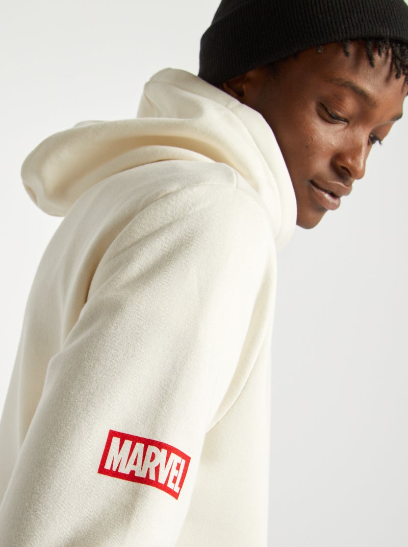 Felpa con cappuccio 'Marvel' BIANCO - Kiabi