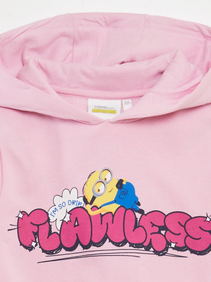 Felpa con cappuccio 'Minions' ROSA - Kiabi