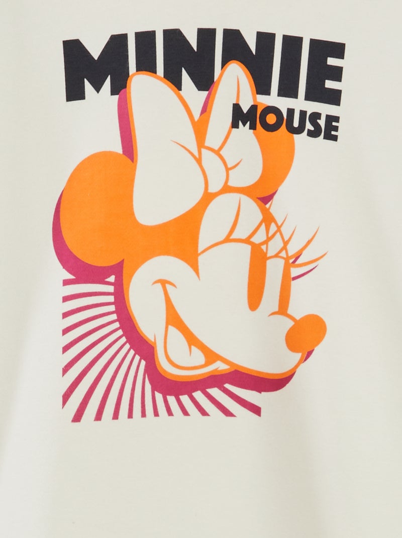 Felpa con cappuccio ''Minnie'' ''Disney'' BIANCO - Kiabi