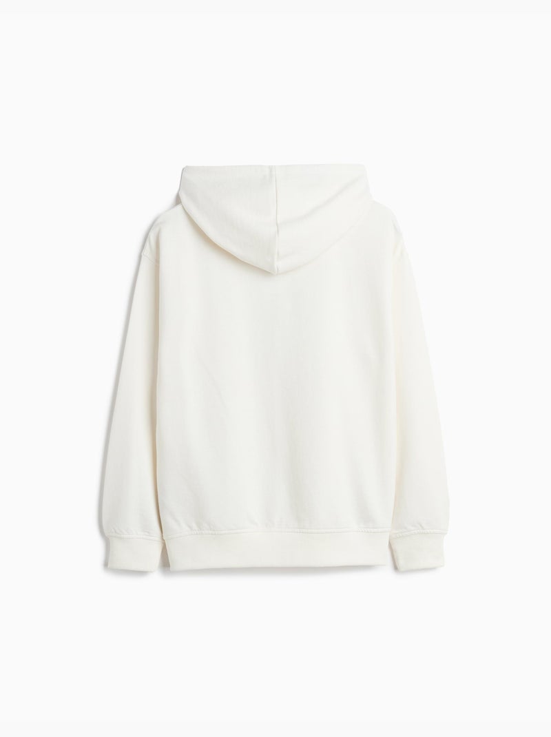 Felpa con cappuccio, mo fashion Bianco - Kiabi
