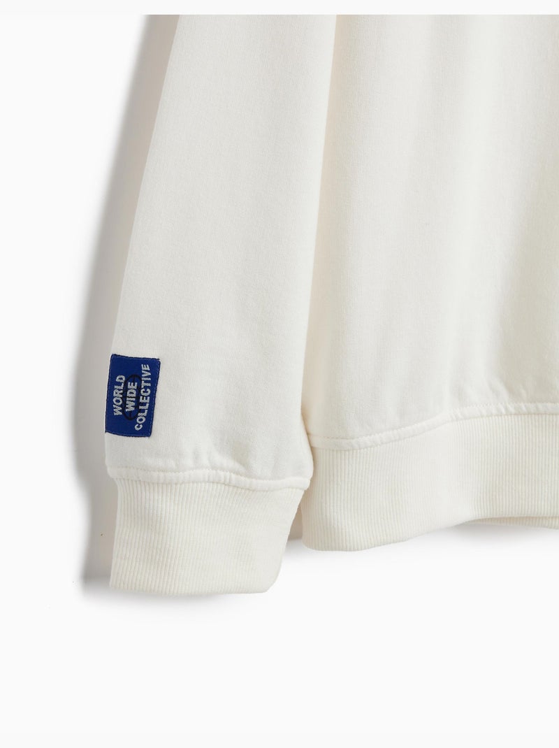 Felpa con cappuccio, mo fashion Bianco - Kiabi