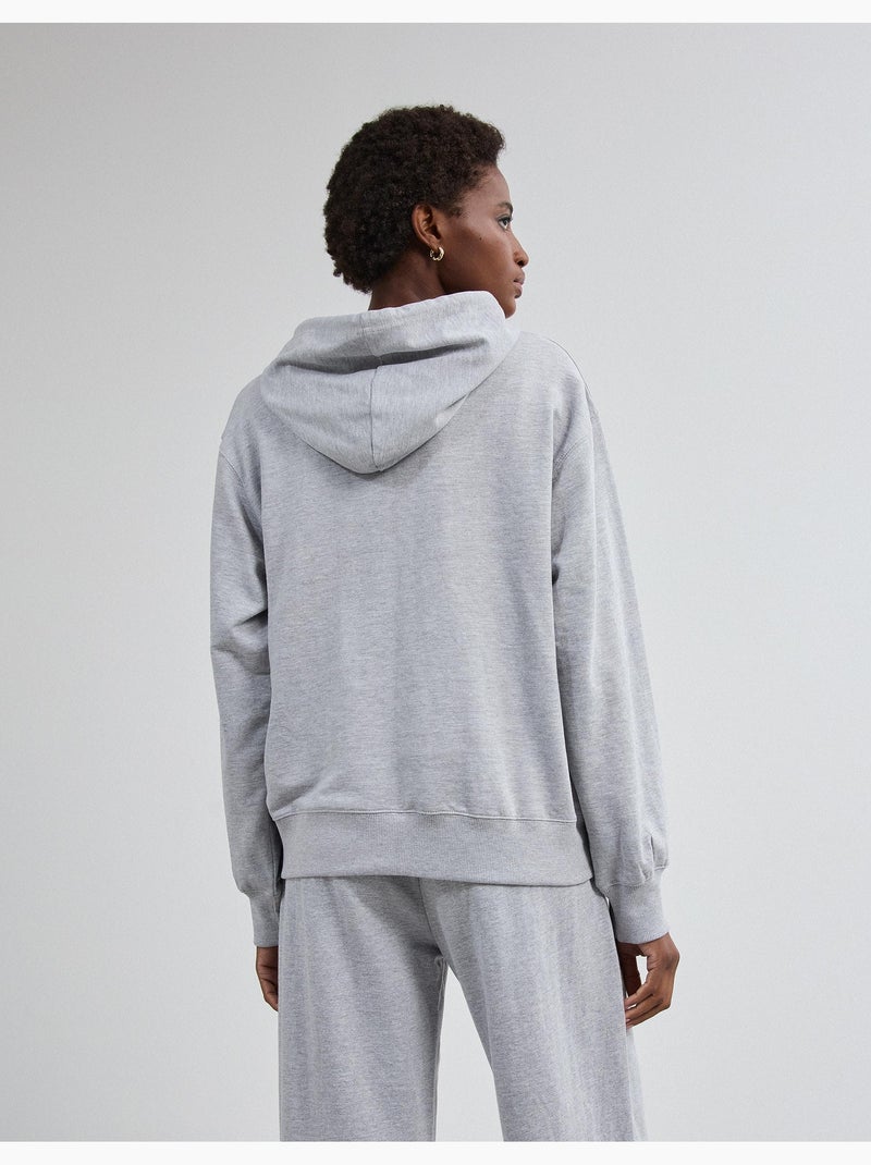Felpa con cappuccio, mo fashion Grigio - Kiabi