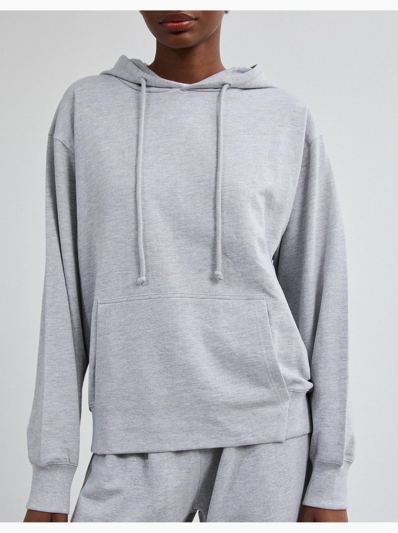 Felpa con cappuccio, mo fashion Grigio - Kiabi