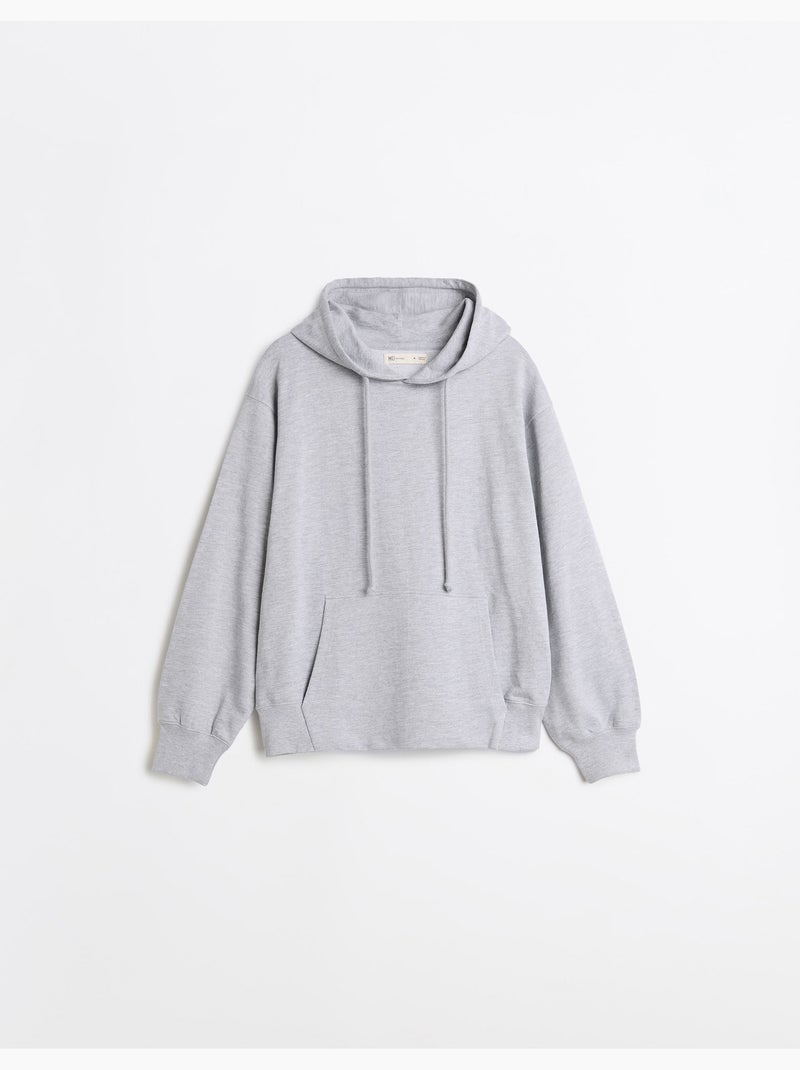 Felpa con cappuccio, mo fashion Grigio - Kiabi