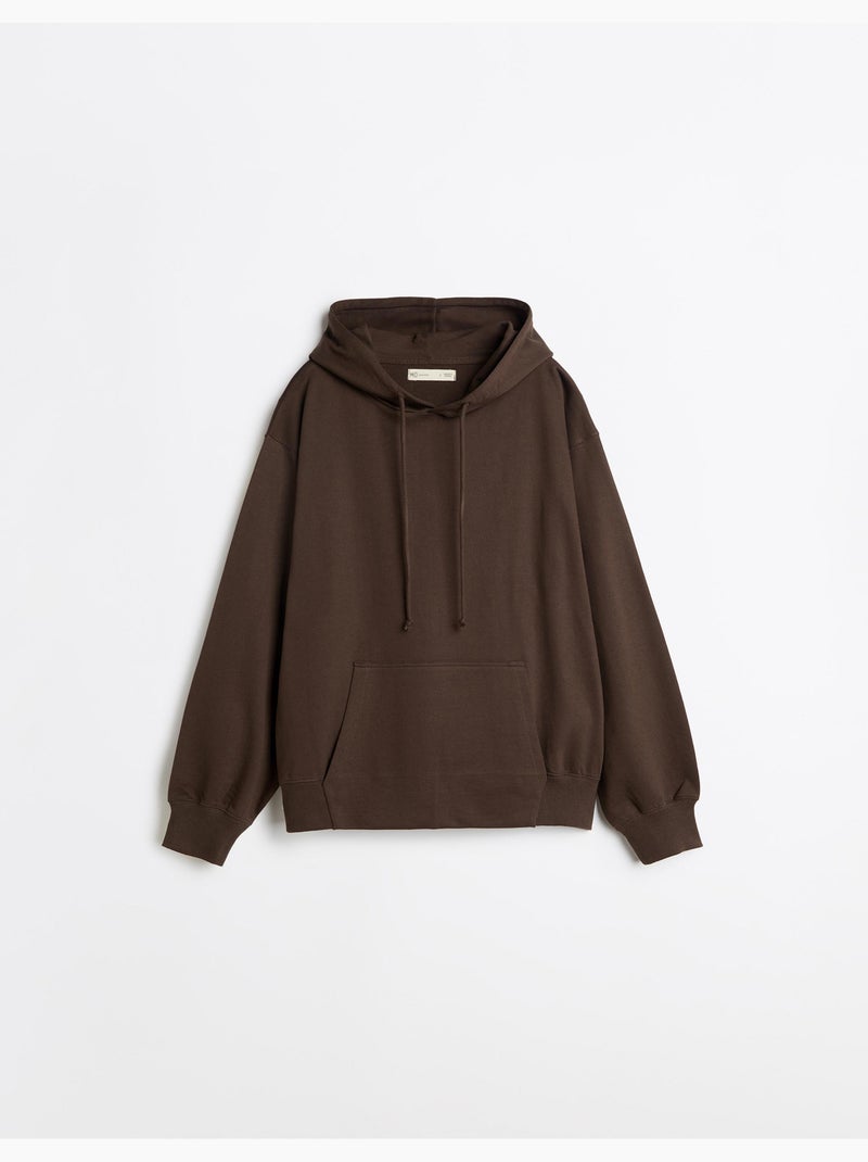 Felpa con cappuccio, mo fashion Marrone - Kiabi