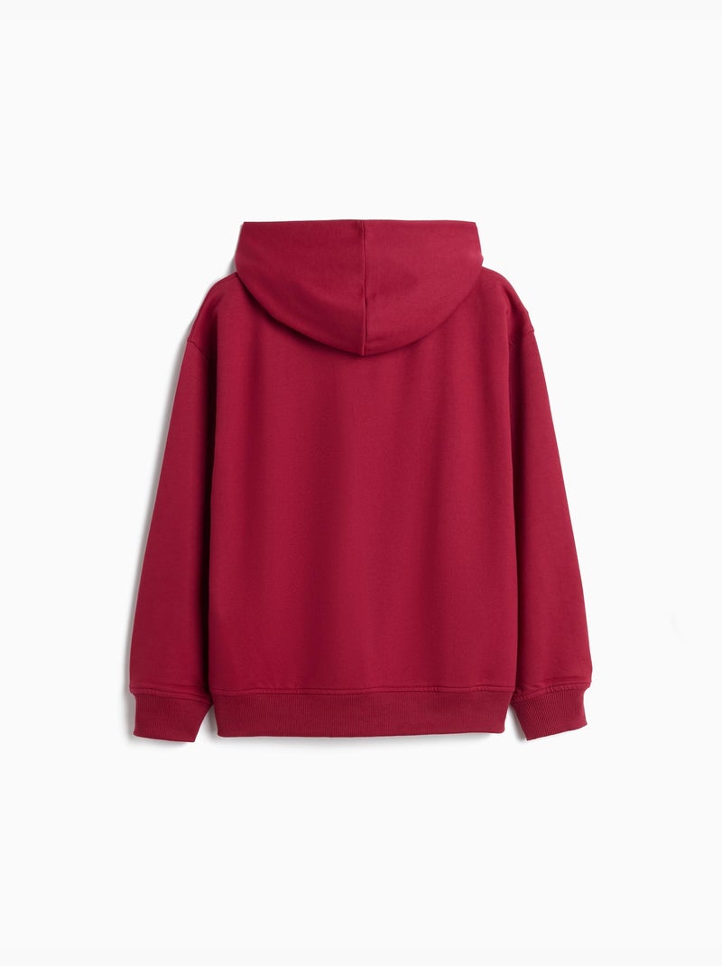 Felpa con cappuccio, mo fashion Rosso - Kiabi