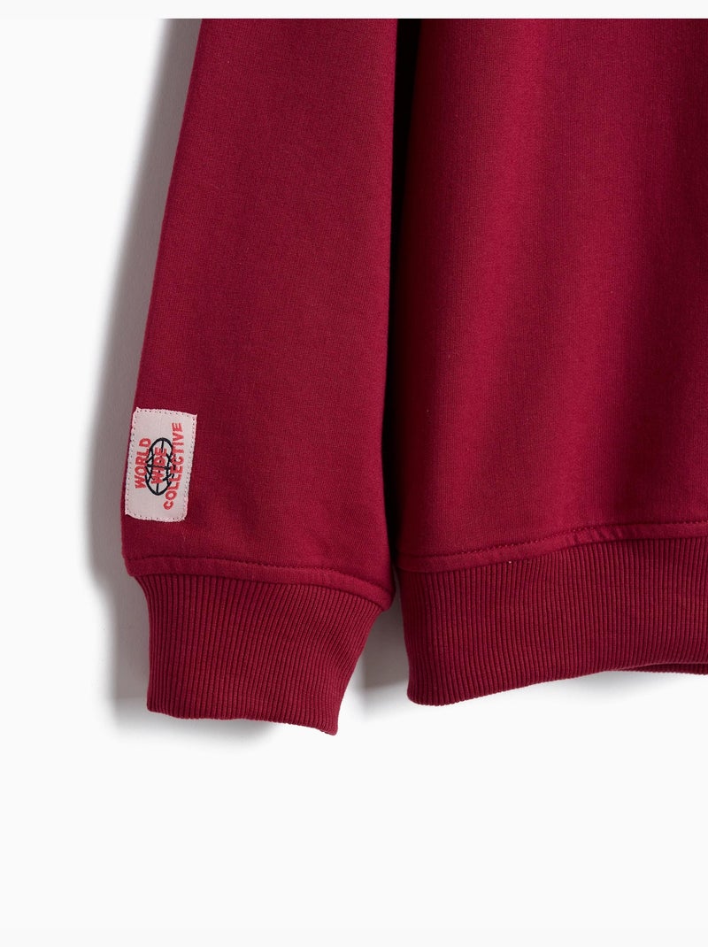 Felpa con cappuccio, mo fashion Rosso - Kiabi