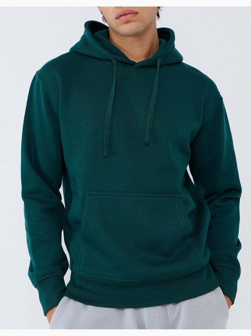 Felpa con cappuccio, mo fashion Verde - Kiabi