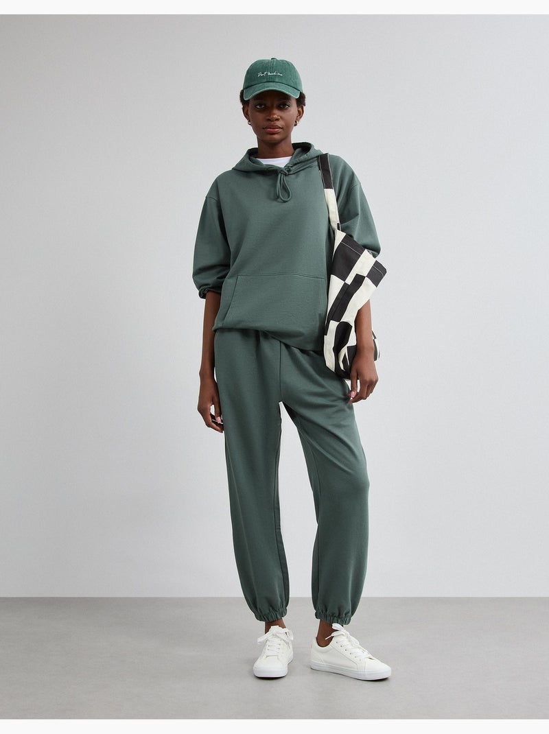 Felpa con cappuccio, mo fashion Verde - Kiabi