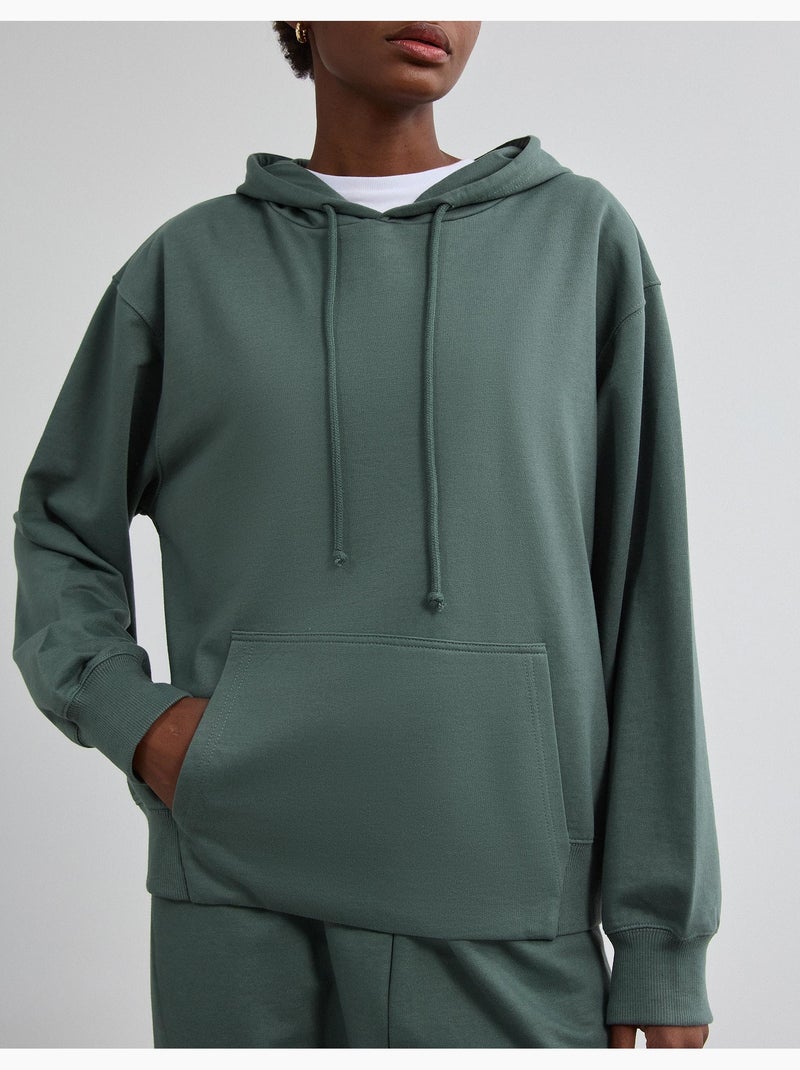 Felpa con cappuccio, mo fashion Verde - Kiabi