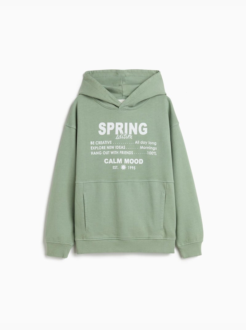 Felpa con cappuccio, MO Fashion Verde - Kiabi
