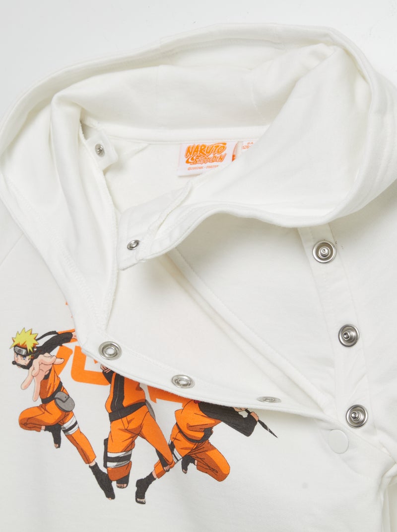 Felpa con cappuccio 'Naruto' - collezione facile da indossare BIANCO - Kiabi