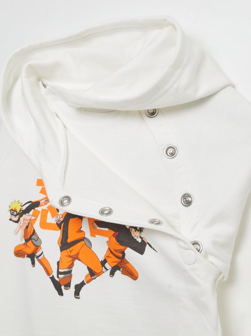 Felpa con cappuccio 'Naruto' - collezione facile da indossare BIANCO - Kiabi