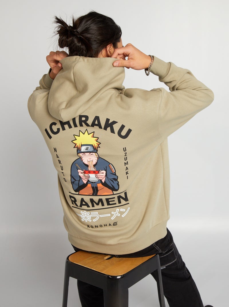 Felpa con cappuccio 'Naruto' BEIGE - Kiabi