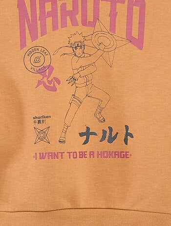 Felpa con cappuccio 'Naruto' in pile di cotone
