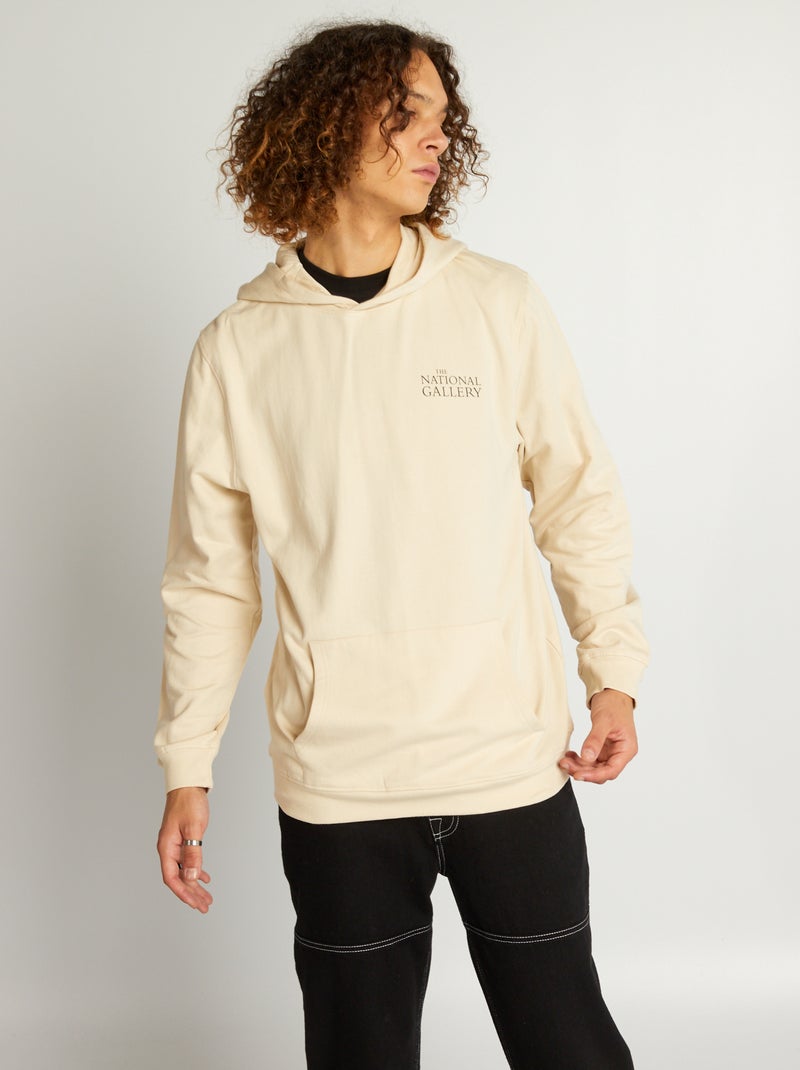 Felpa con cappuccio 'National Gallery' BEIGE - Kiabi