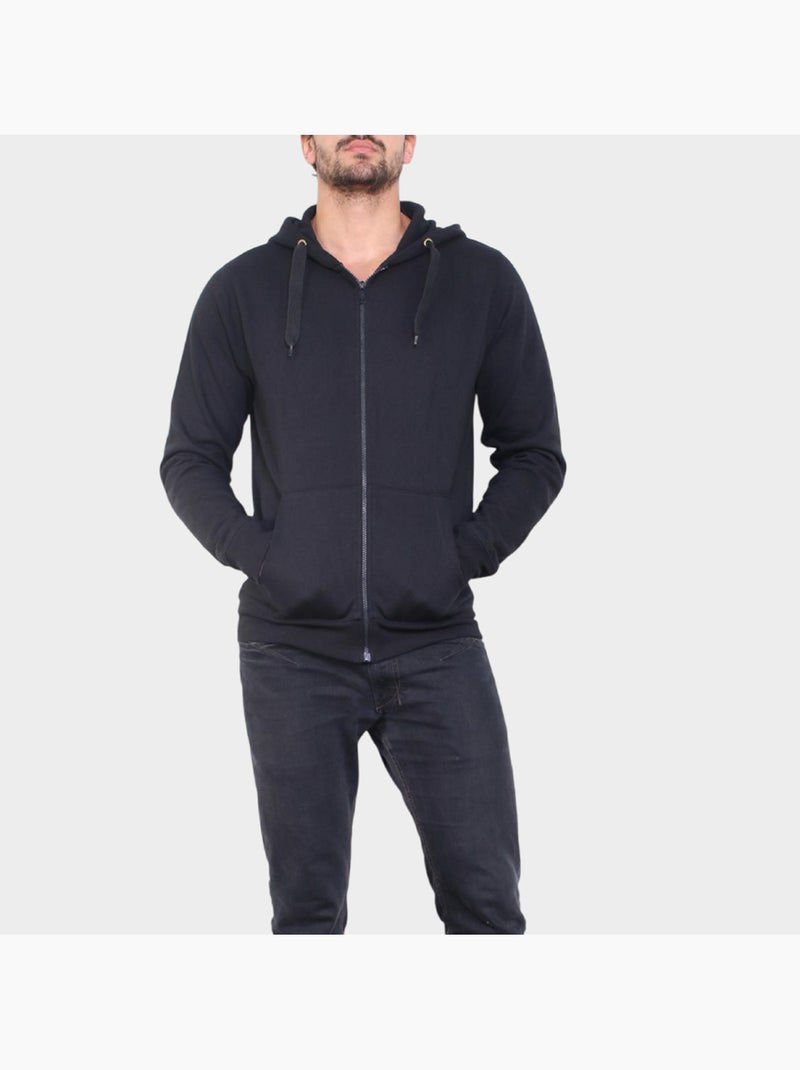 felpa con cappuccio Nero - Kiabi