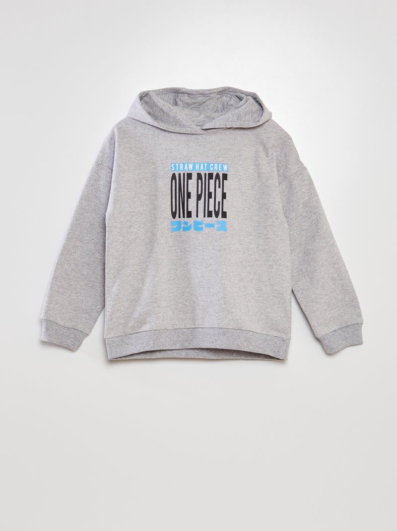Felpa con cappuccio 'One Piece' GRIGIO - Kiabi