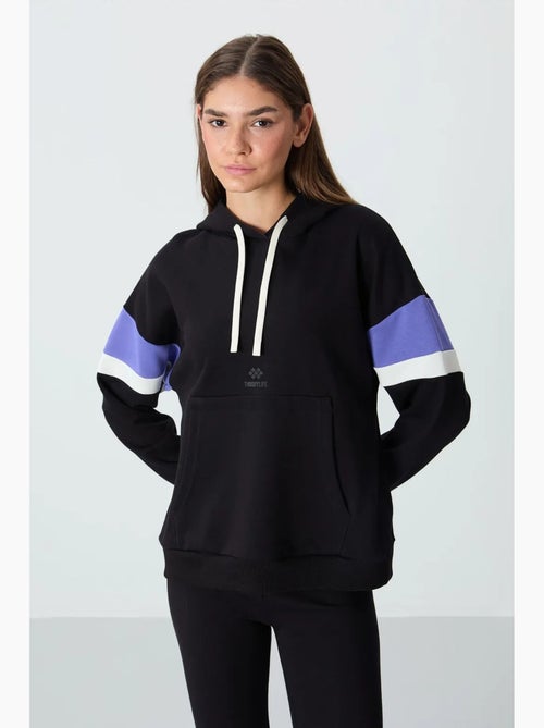 Felpa con cappuccio oversize color block tommy - Kiabi