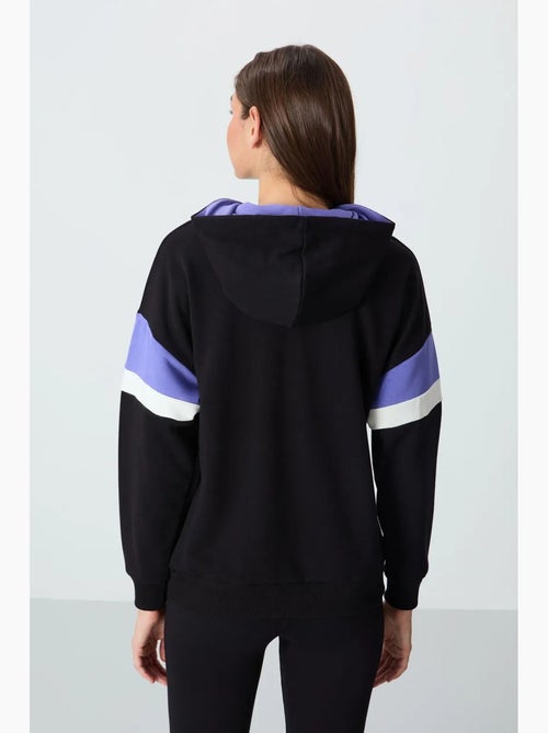 Felpa con cappuccio oversize color block tommy - Kiabi