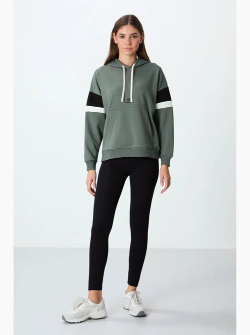 Felpa con cappuccio oversize color block tommy - Kiabi