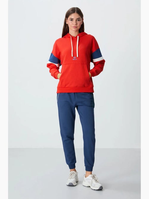 Felpa con cappuccio oversize color block tommy - Kiabi Felpa con cappuccio oversize color block tommy - Kiabi