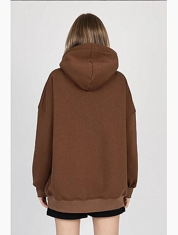 Felpa con cappuccio oversize con tasca a marsupio hiccup