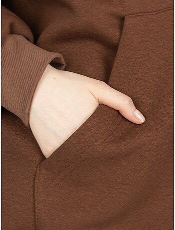 Felpa con cappuccio oversize con tasca a marsupio hiccup