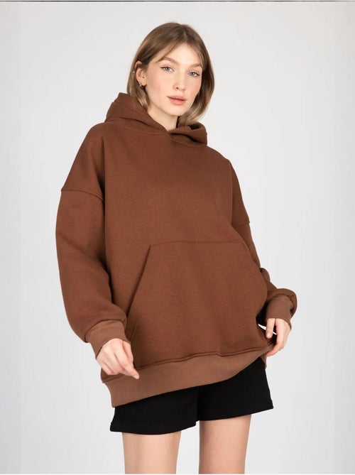 Felpa con cappuccio oversize con tasca a marsupio hiccup - Kiabi Felpa con cappuccio oversize con tasca a marsupio hiccup - Kiabi