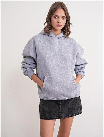 Felpa con cappuccio oversize con tasca mixray