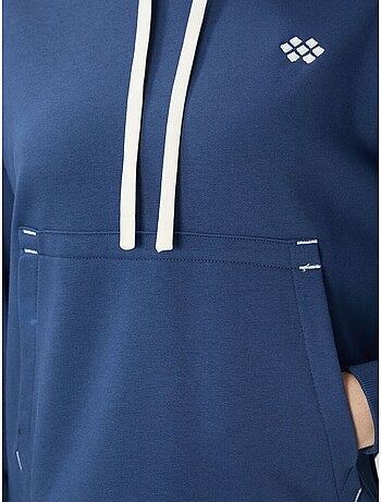 Felpa con cappuccio oversize e tasca tommy