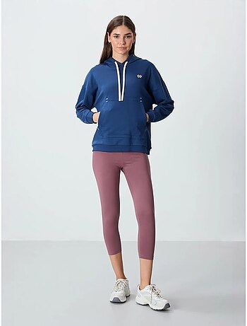 Felpa con cappuccio oversize e tasca tommy