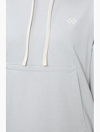 Felpa con cappuccio oversize e tasca tommy