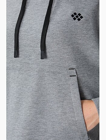 Felpa con cappuccio oversize e tasca tommy
