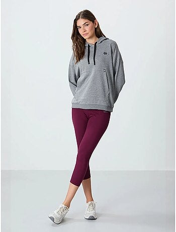 Felpa con cappuccio oversize e tasca tommy