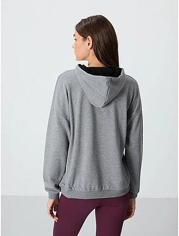 Felpa con cappuccio oversize e tasca tommy