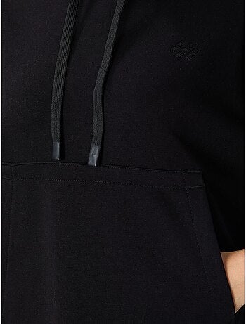 Felpa con cappuccio oversize e tasca tommy