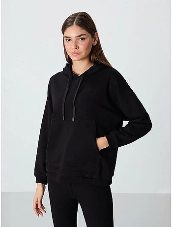 Felpa con cappuccio oversize e tasca tommy