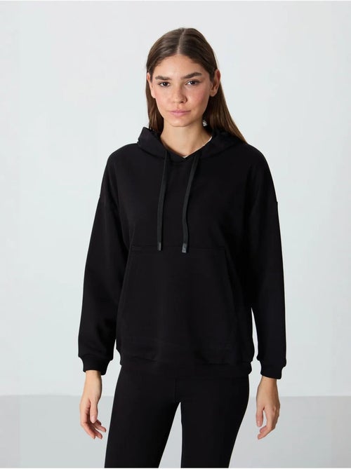 Felpa con cappuccio oversize e tasca tommy - Kiabi Felpa con cappuccio oversize e tasca tommy - Kiabi