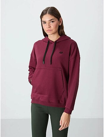 Felpa con cappuccio oversize e tasca tommy