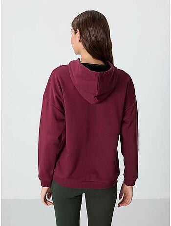 Felpa con cappuccio oversize e tasca tommy
