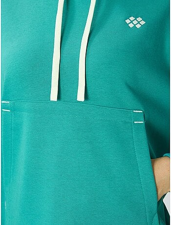 Felpa con cappuccio oversize e tasca tommy