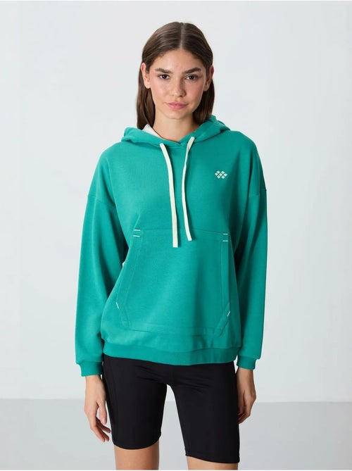 Felpa con cappuccio oversize e tasca tommy - Kiabi