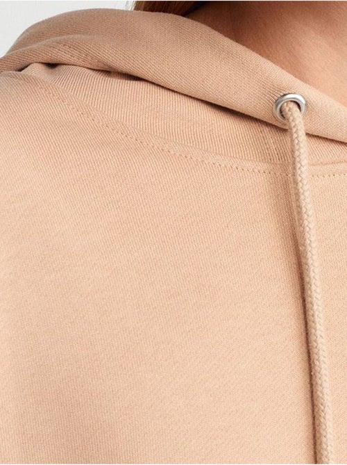 Felpa con cappuccio oversize in cotone con spacco dilvin - Kiabi