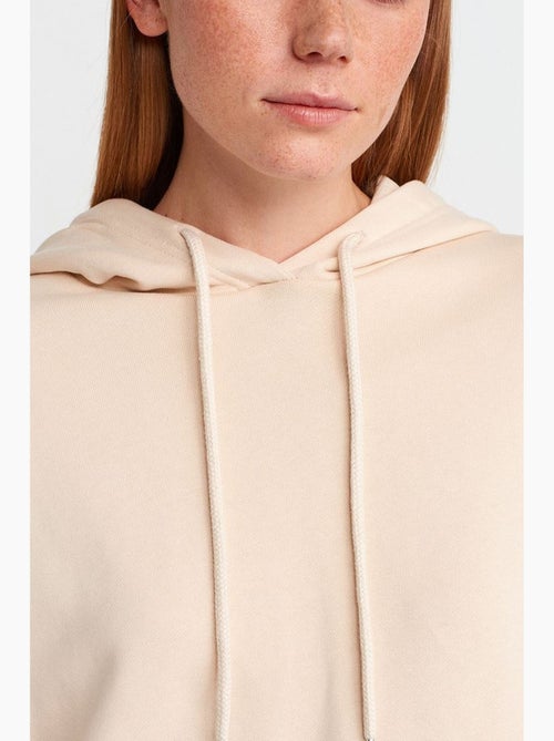 Felpa con cappuccio oversize in cotone con zip frontale dilvin - Kiabi