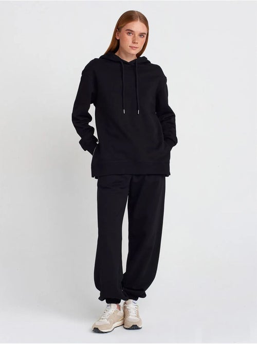 Felpa con cappuccio oversize in cotone con zip frontale dilvin - Kiabi Felpa con cappuccio oversize in cotone con zip frontale dilvin - Kiabi