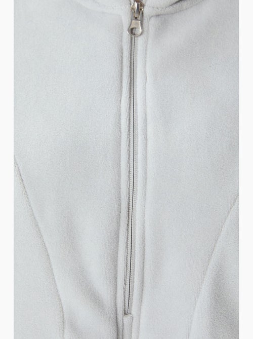 Felpa con cappuccio oversize in peluche con mezza zip tommy - Kiabi Felpa con cappuccio oversize in peluche con mezza zip tommy - Kiabi