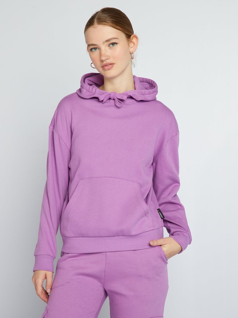 Felpa con cappuccio oversize ROSA - Kiabi